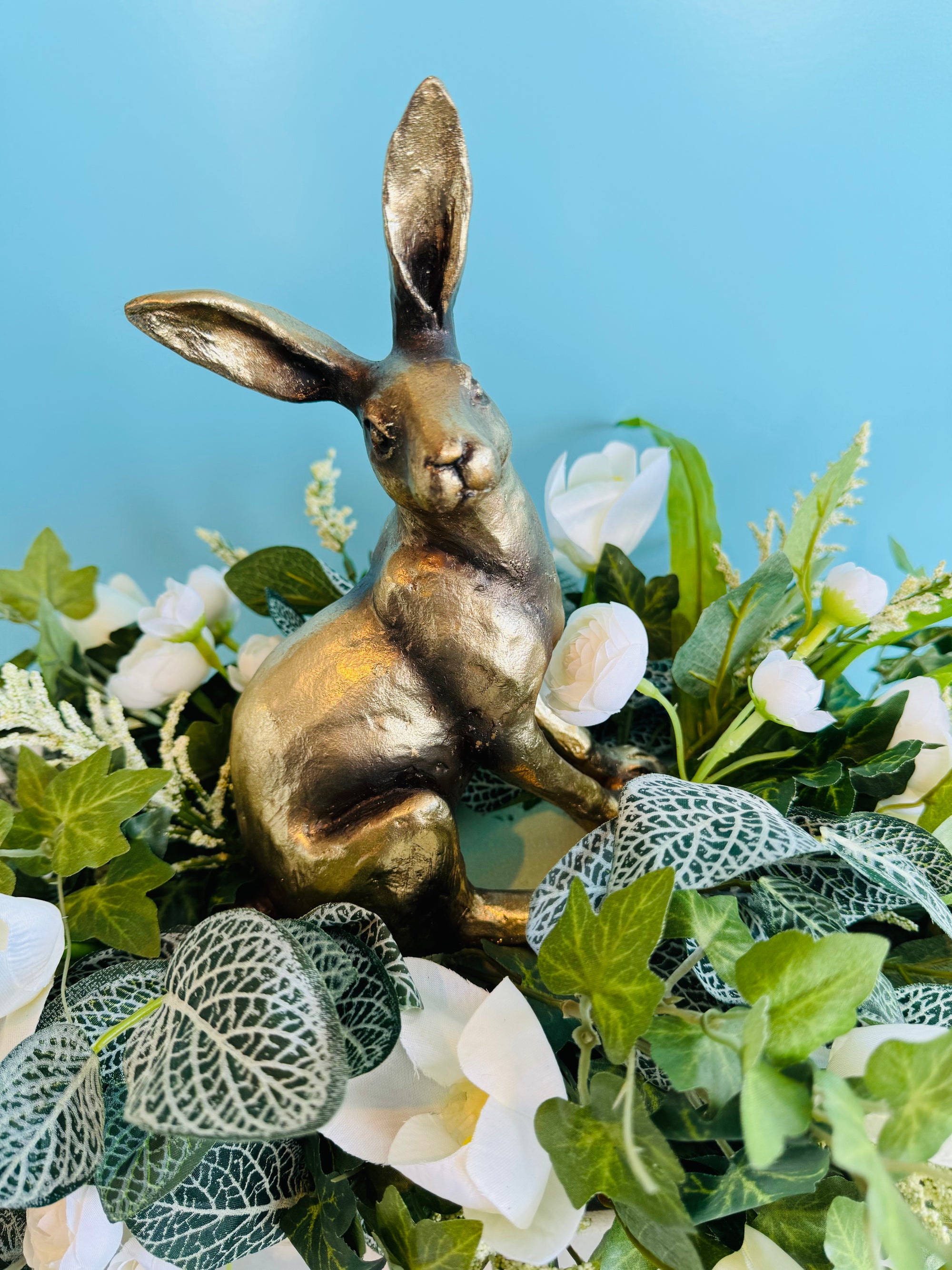 Metallic Bunny Figurine