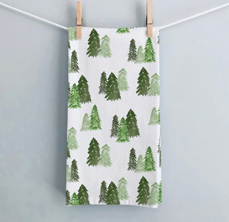 Forest Trees Tea Towel