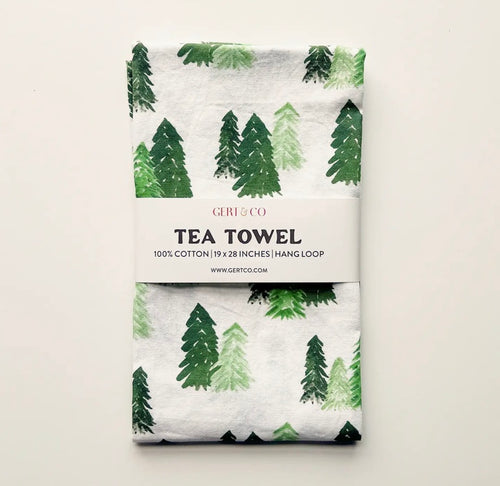 Forest Trees Tea Towel