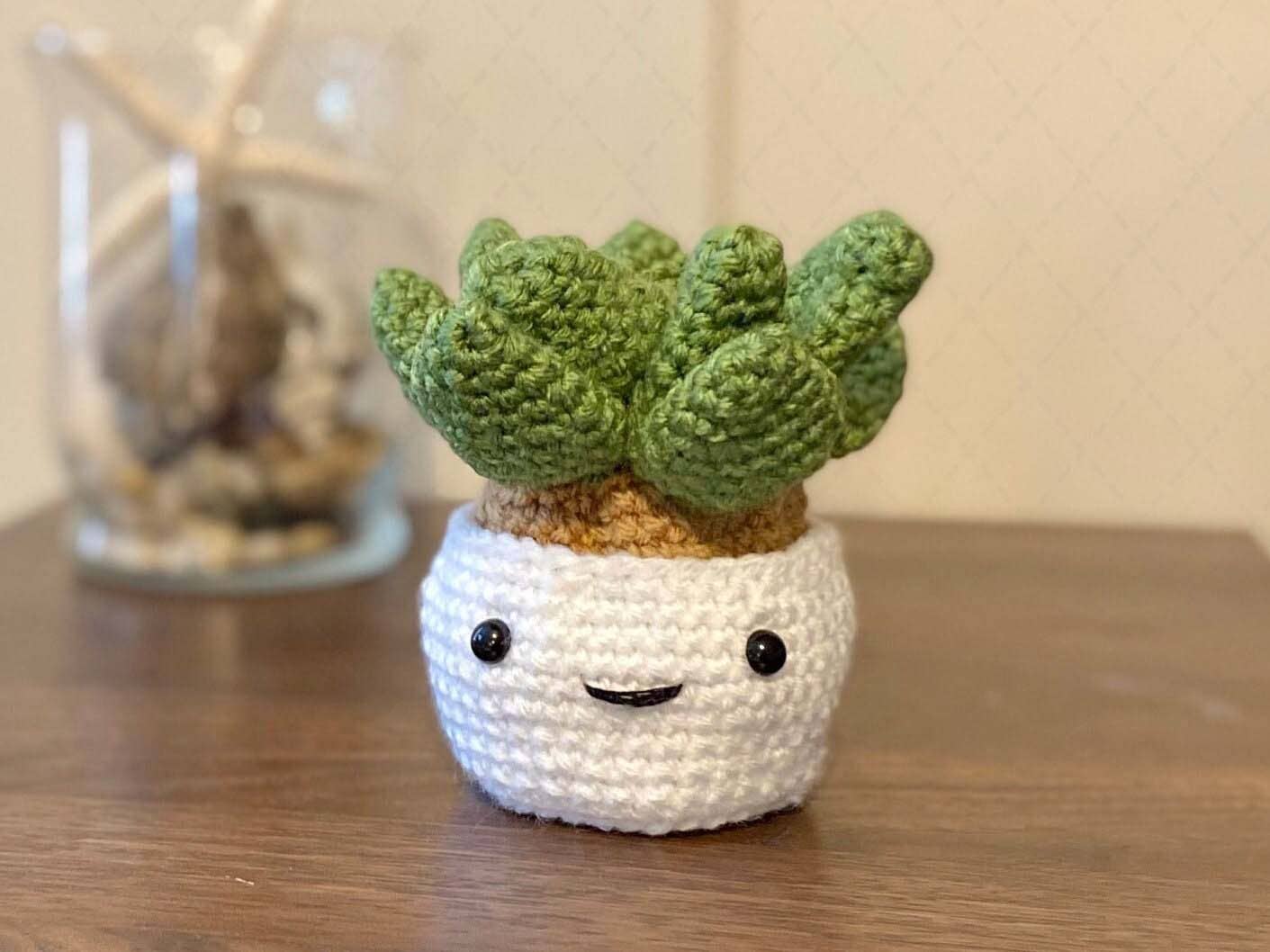 Crochet Succulent Plant, Amigurumi -  Snake Plant