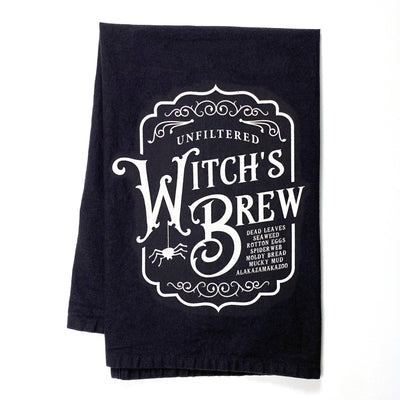 Witch's Brew Spooky Halloween Kitchen Tea Towe