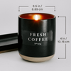 Farmhouse 12 oz Soy Candle - Black Ceramic