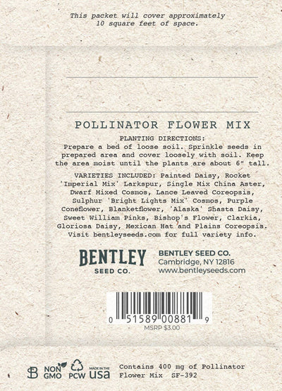 Bee Kind Help Pollinators - Flower Mix Seed Packets