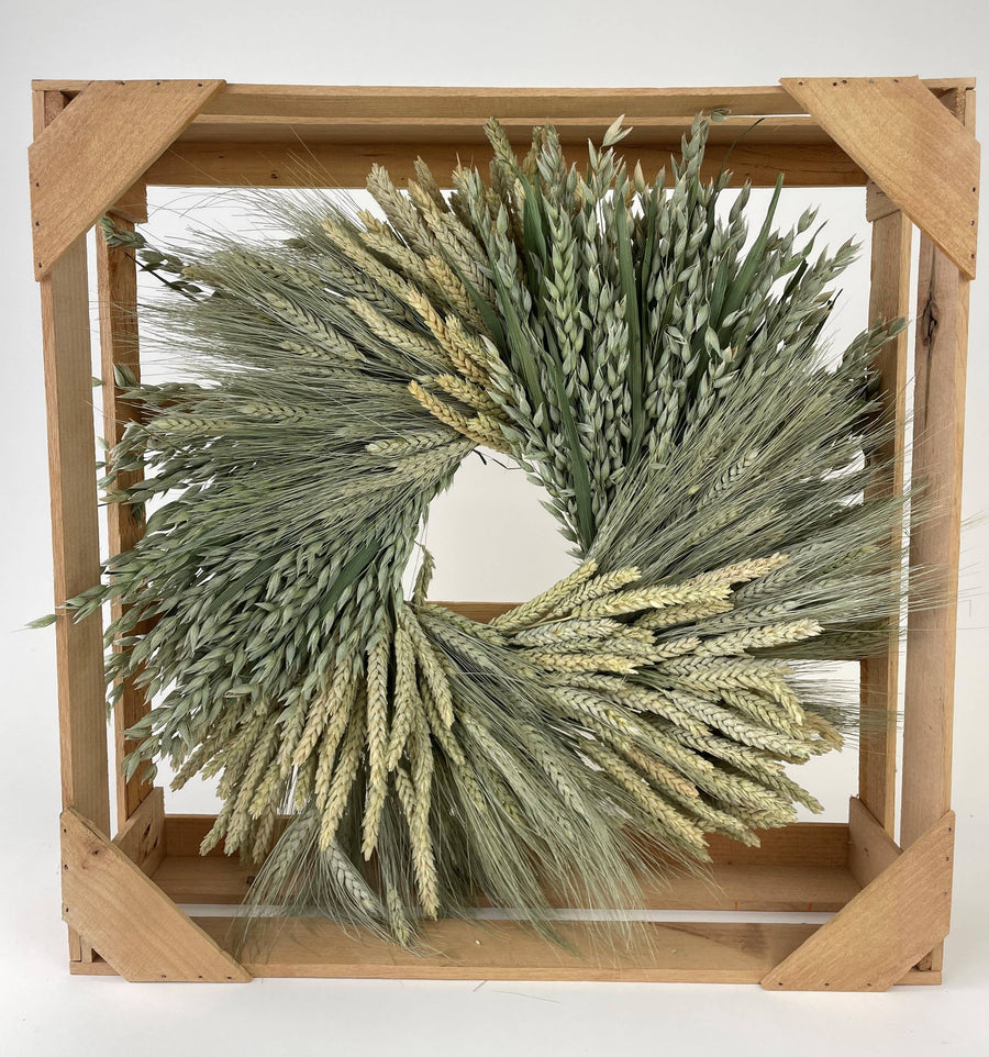 Green Grains Clustered Wreath