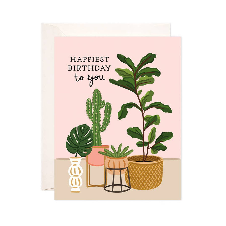 Birthday Houseplants Greeting Card