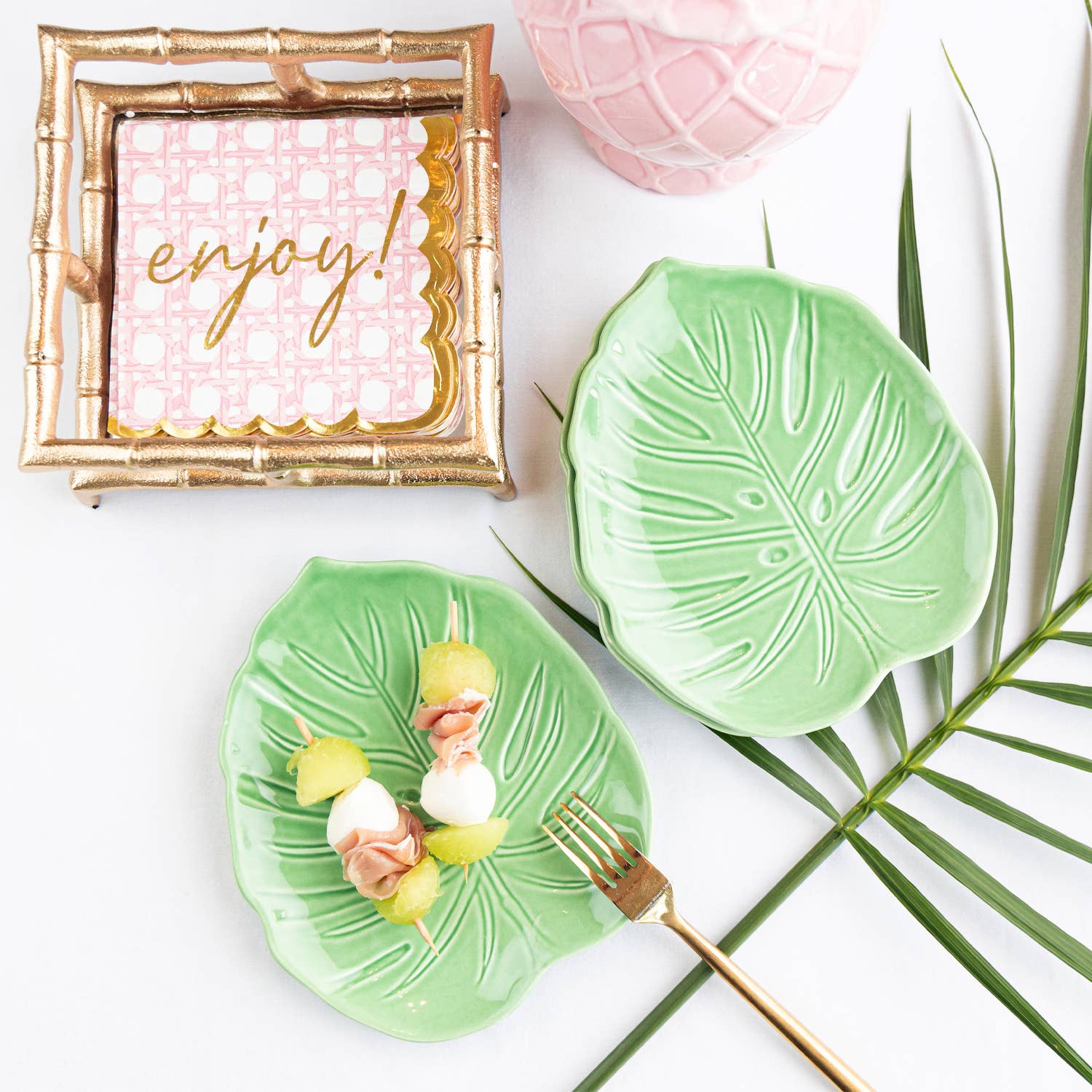 Decorative Dish - Monstera Palm Leaf