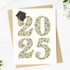 2025 Floral Pattern Graduation Greeting Card