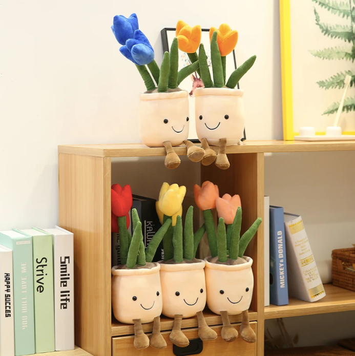 Yellow Potted Tulip Plush