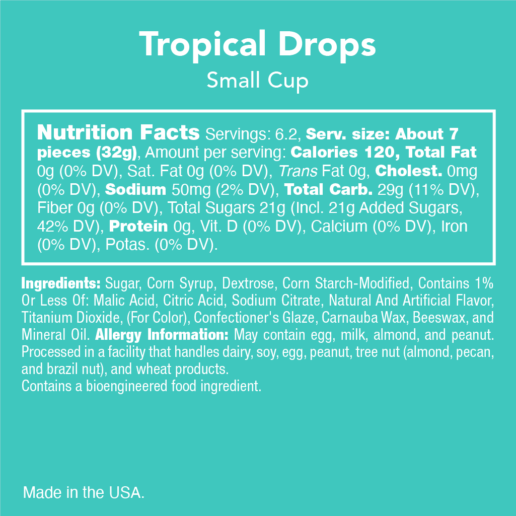 Tropical Drops: Candy Chews