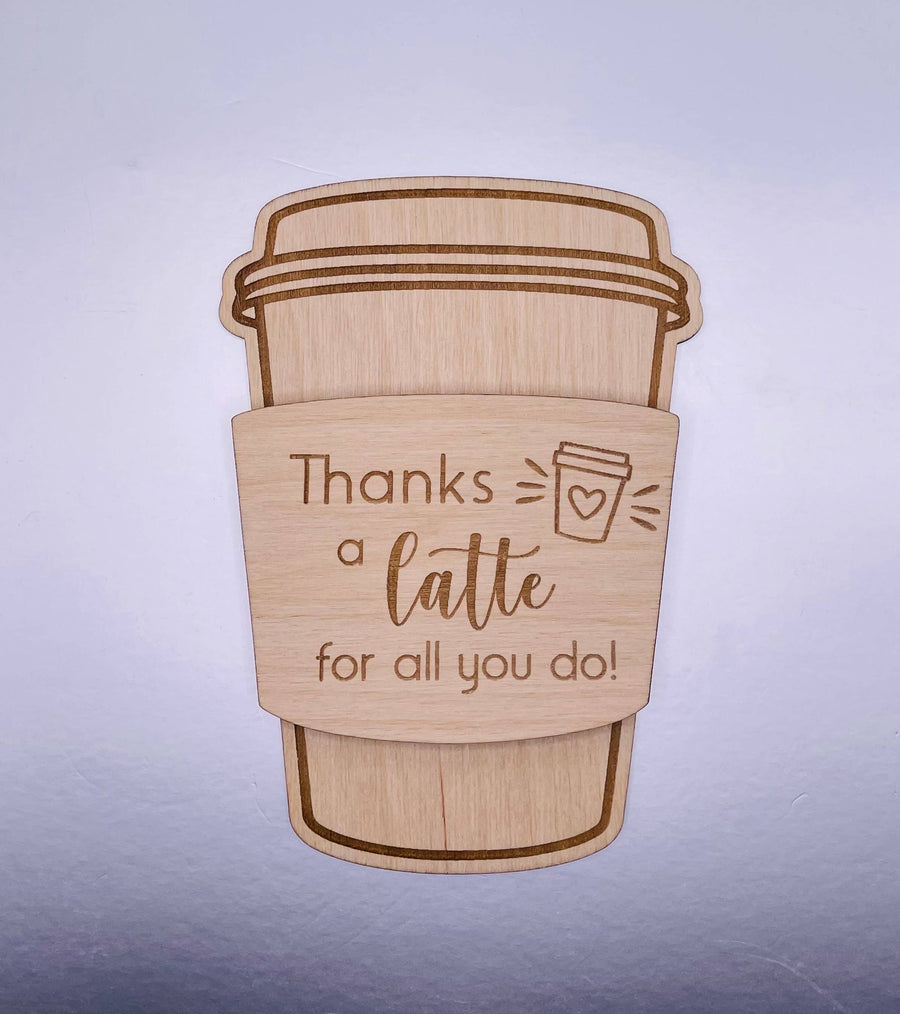 Gift Card Holder-Thanks a Latte