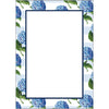 Hydrangeas Stripe Notepad 5"x7"