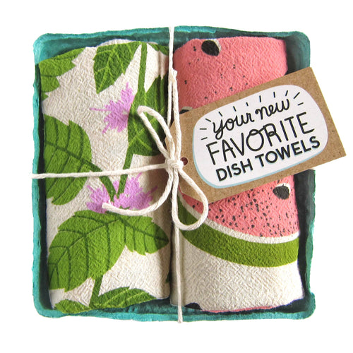 MINT & MELON  - Tea Towel Set of 2