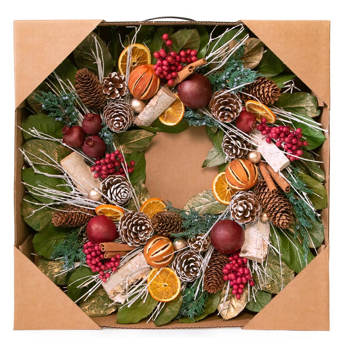 Pomegranate Citrus Dried Wreath