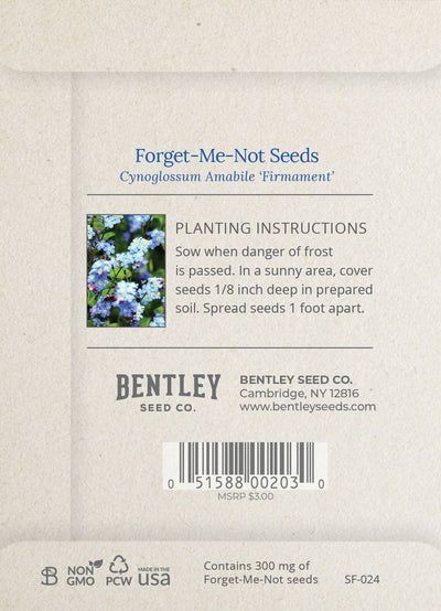 A Beloved Friend - Forget Me Not Seed Packets