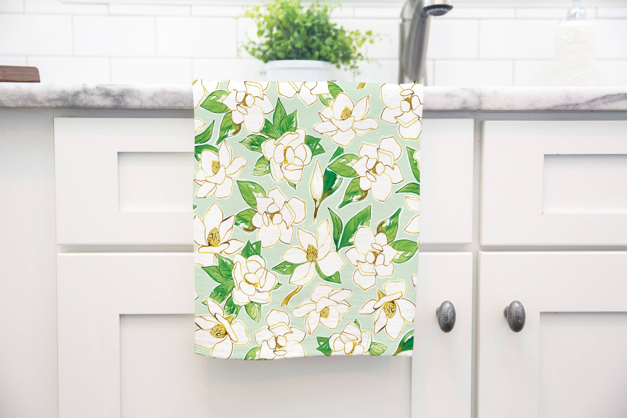 Magnolia Flour Sack Tea Towel