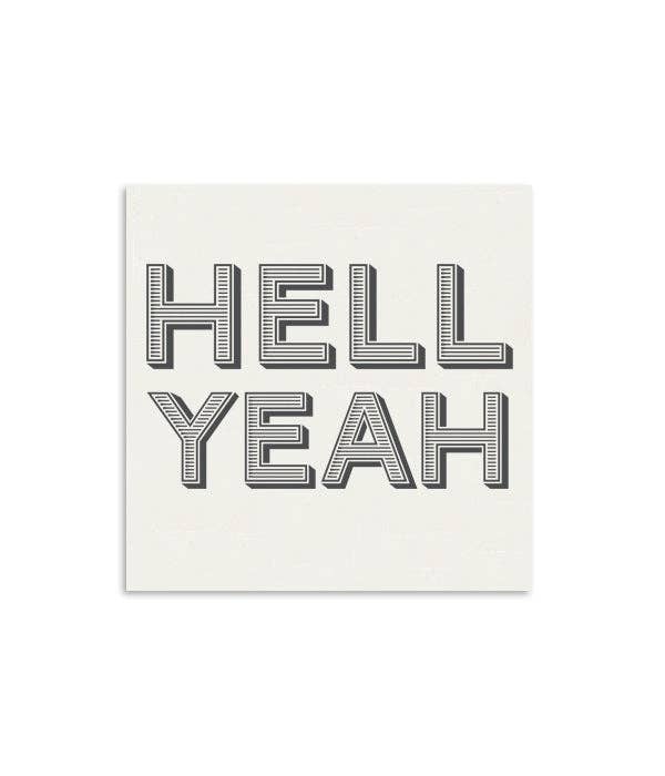 Hell Yeah Mini Greeting Card