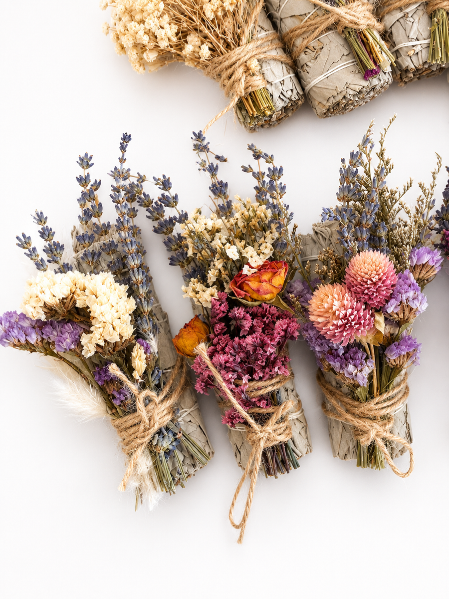 White Sage, Lavender, Flowers & Eucalyptus Smudge Incense