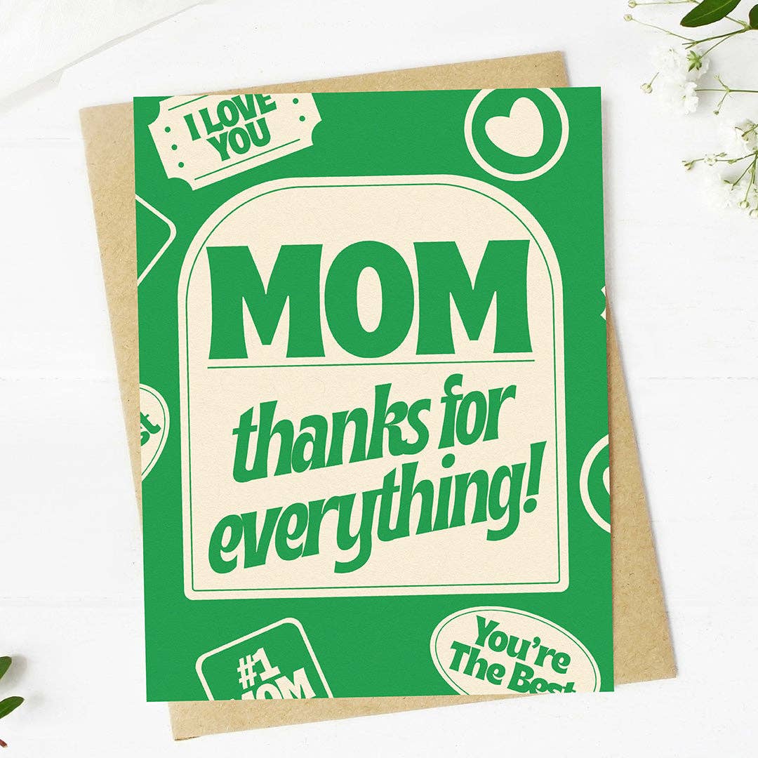 Mom, thanks for everything!" #1 Mother's Day Card
