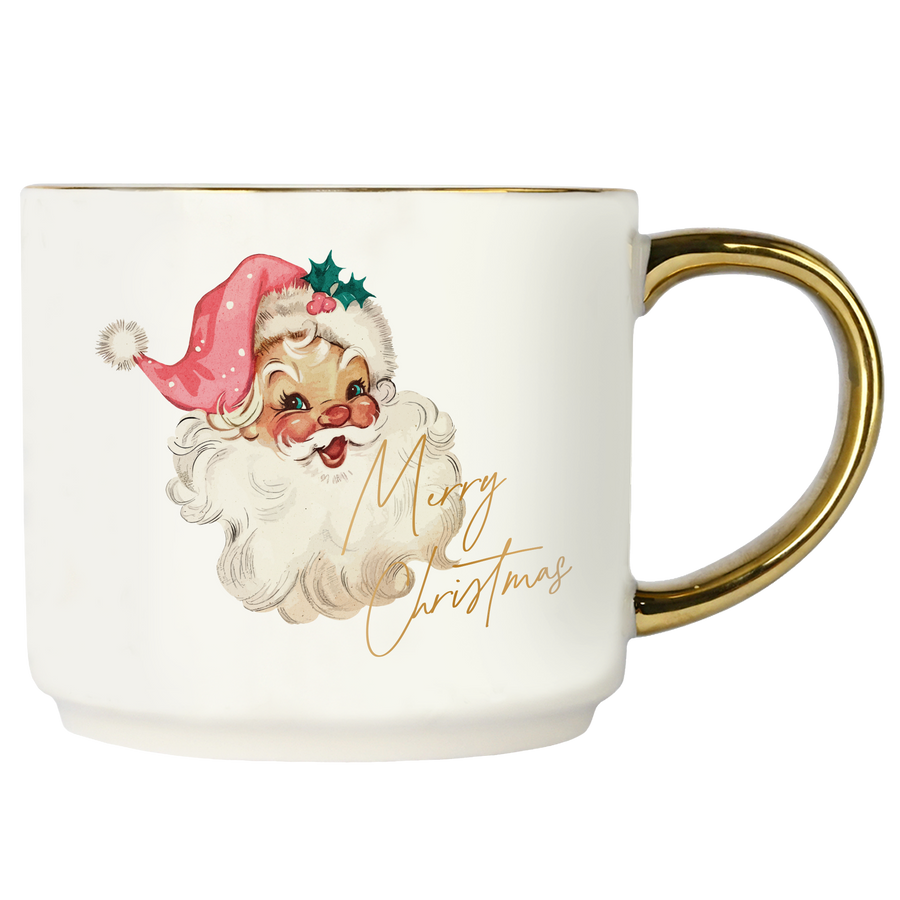 Vintage Santa Coffee Mug - Christmas Decor & Gifts