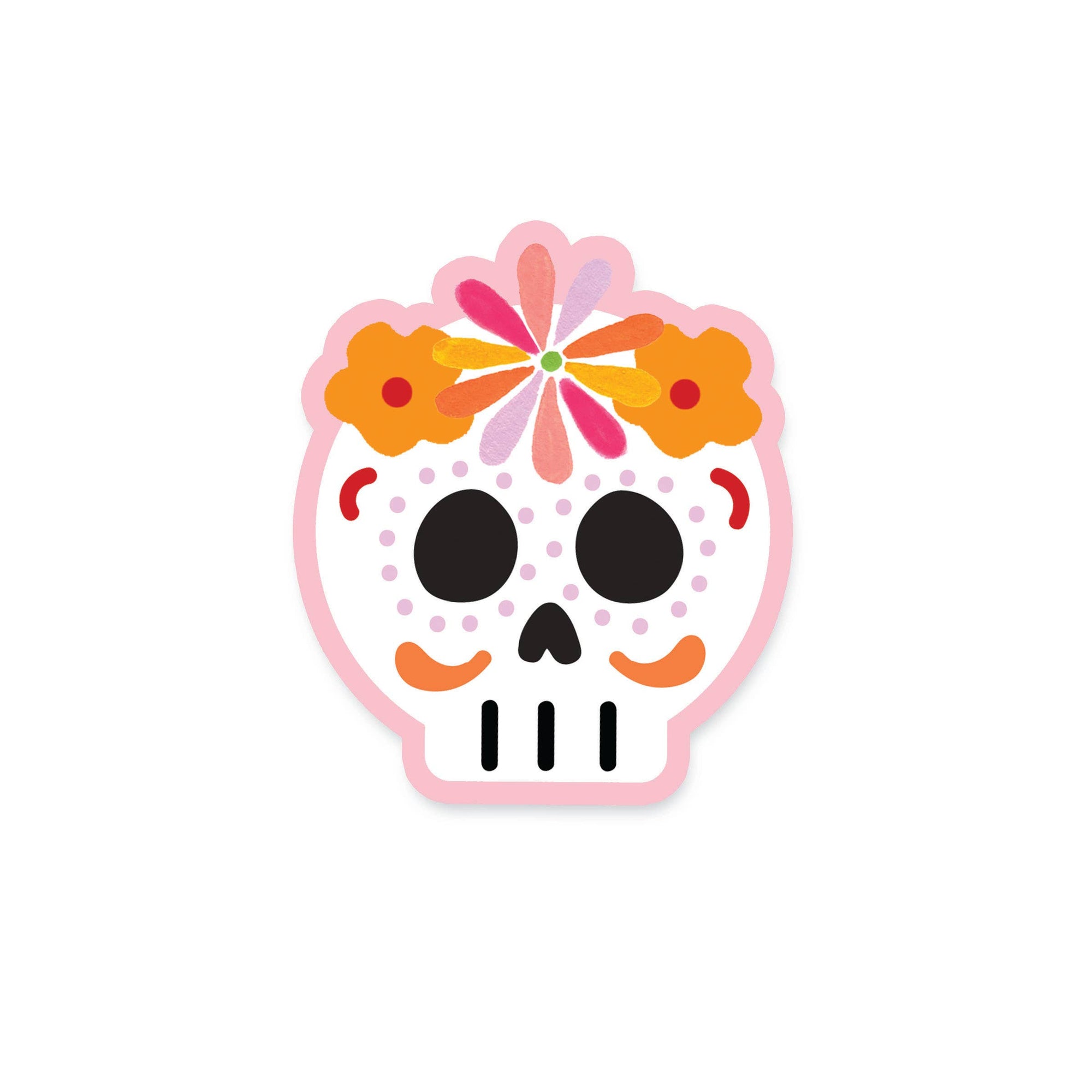 Pink Calavera | Day Of The Dead Sticker
