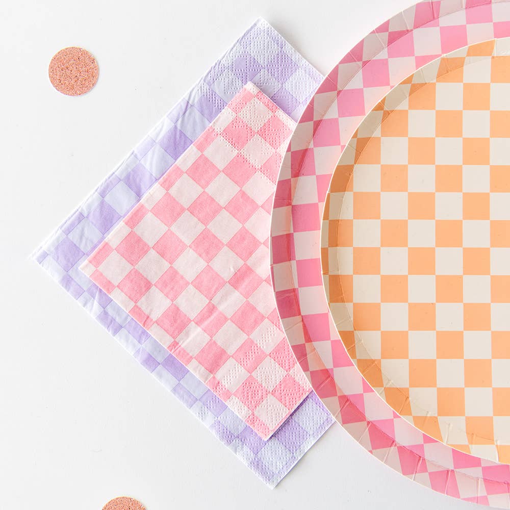 Check It! Cocktail Napkins: Tickle Me Pink
