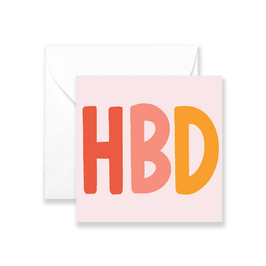 HBD - Izzy Birthday Mini Greeting Card