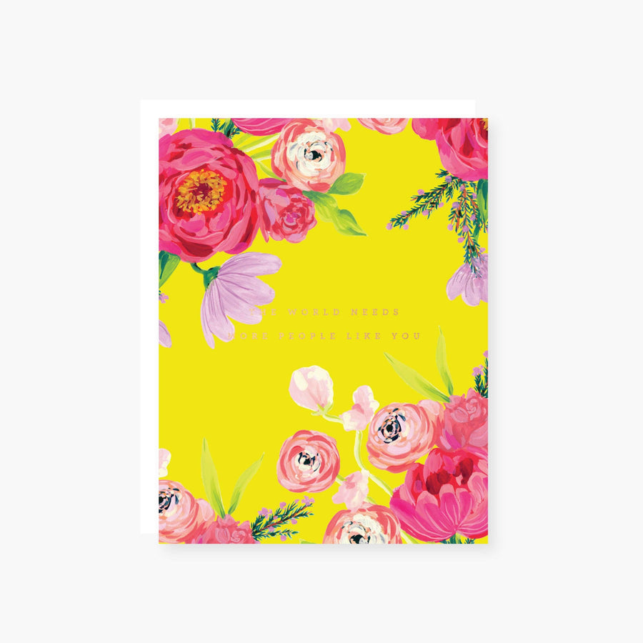 Floral People Like You Encouragement Card