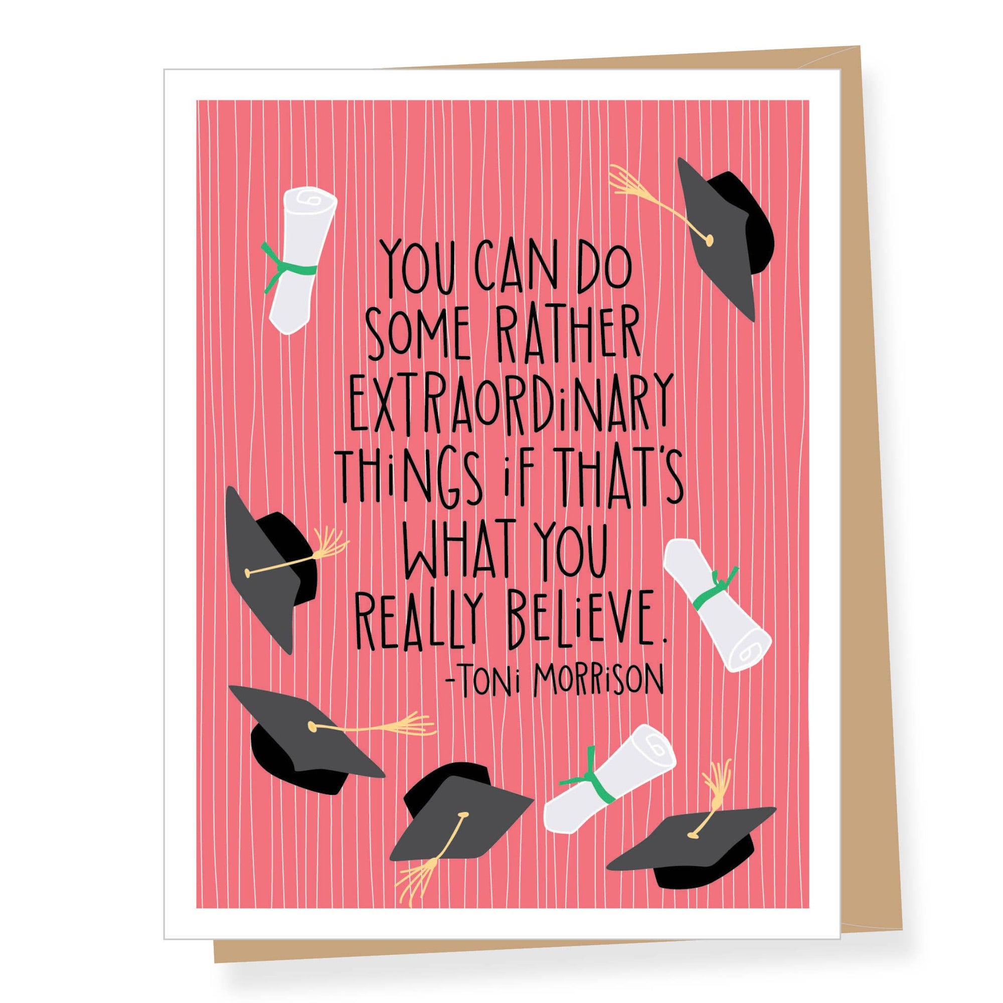 Toni Morrison Quote Graduation Card