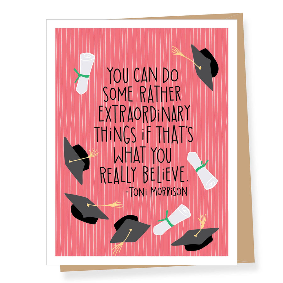 Toni Morrison Quote Graduation Card