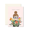 Thanks A Bunch Girl Greeting Card