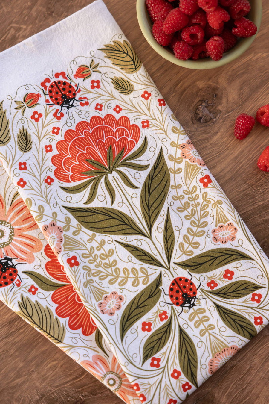 Ladybug Tea Towel – Garden Charm