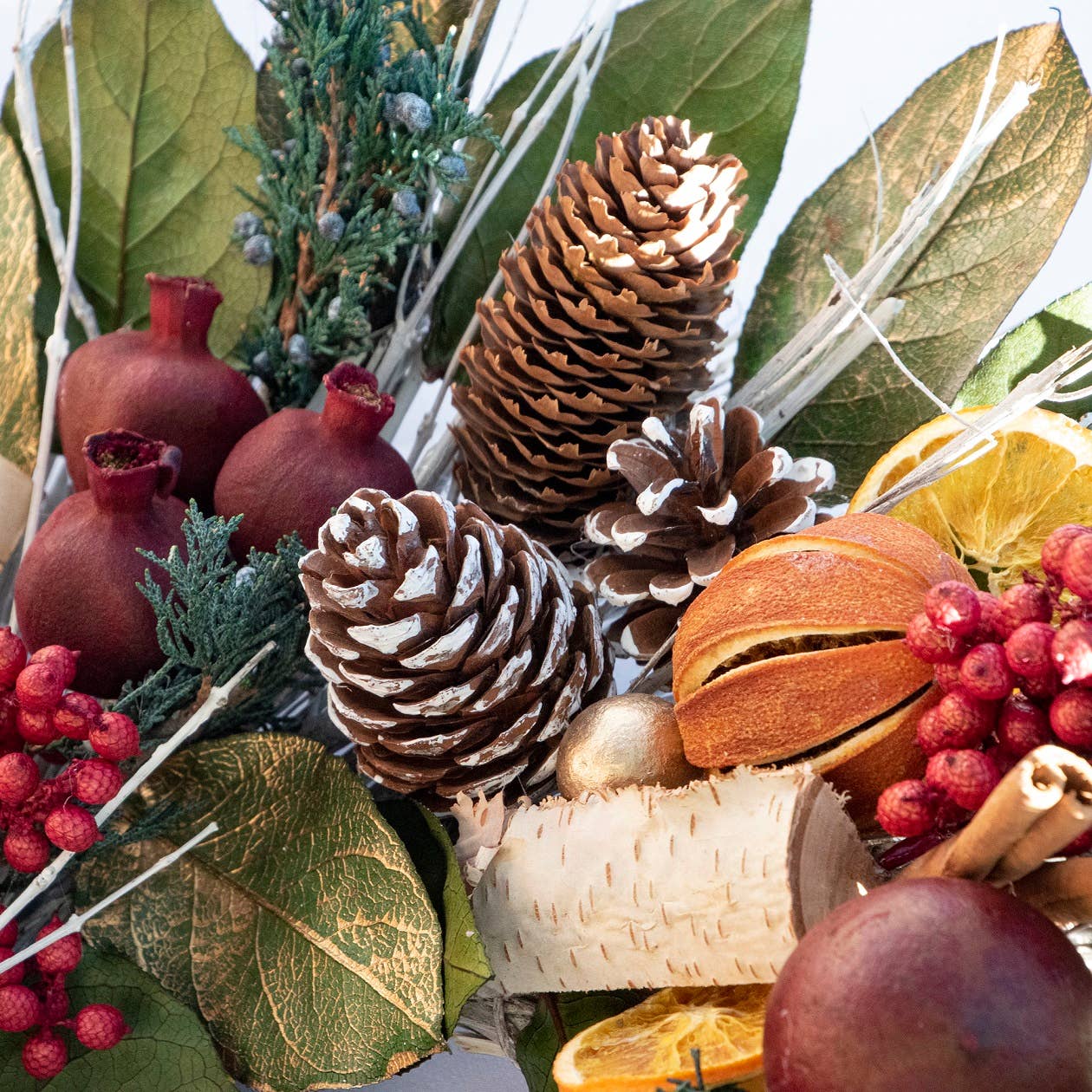 Pomegranate Citrus Dried Wreath