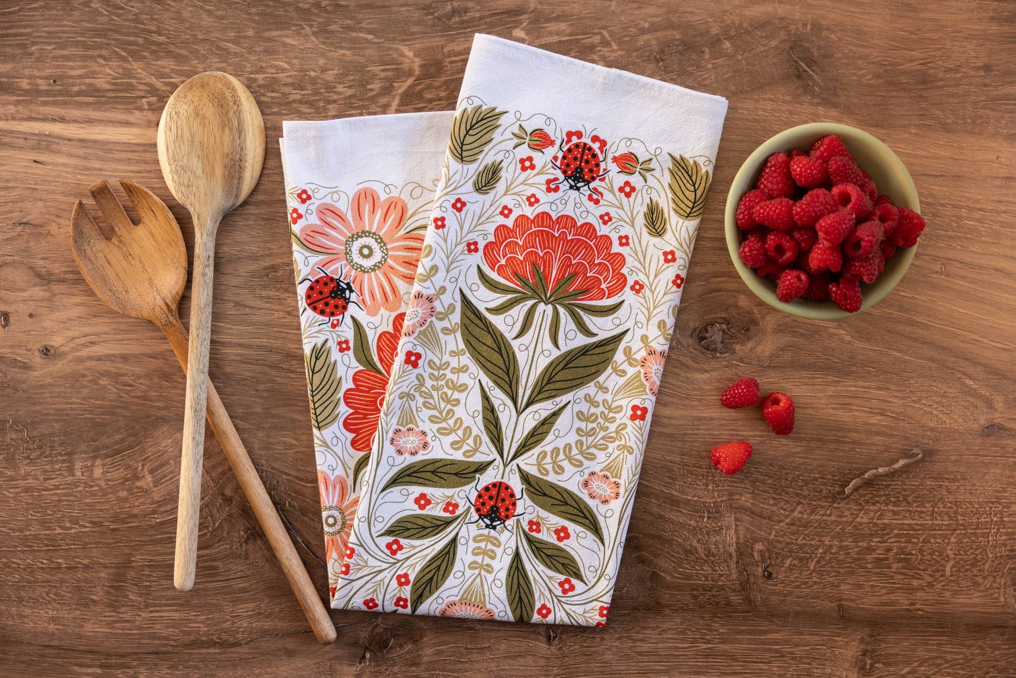 Ladybug Tea Towel – Garden Charm
