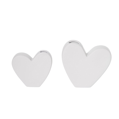 Heart Budvase with A Rose Trio