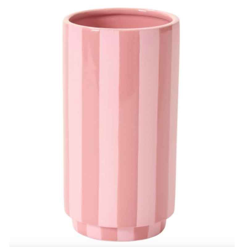 Pink Stripe Vase