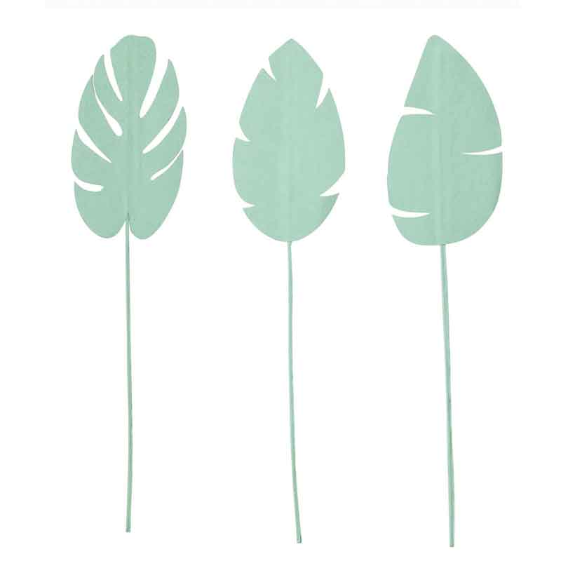 Paper Tropical Leaf Trio