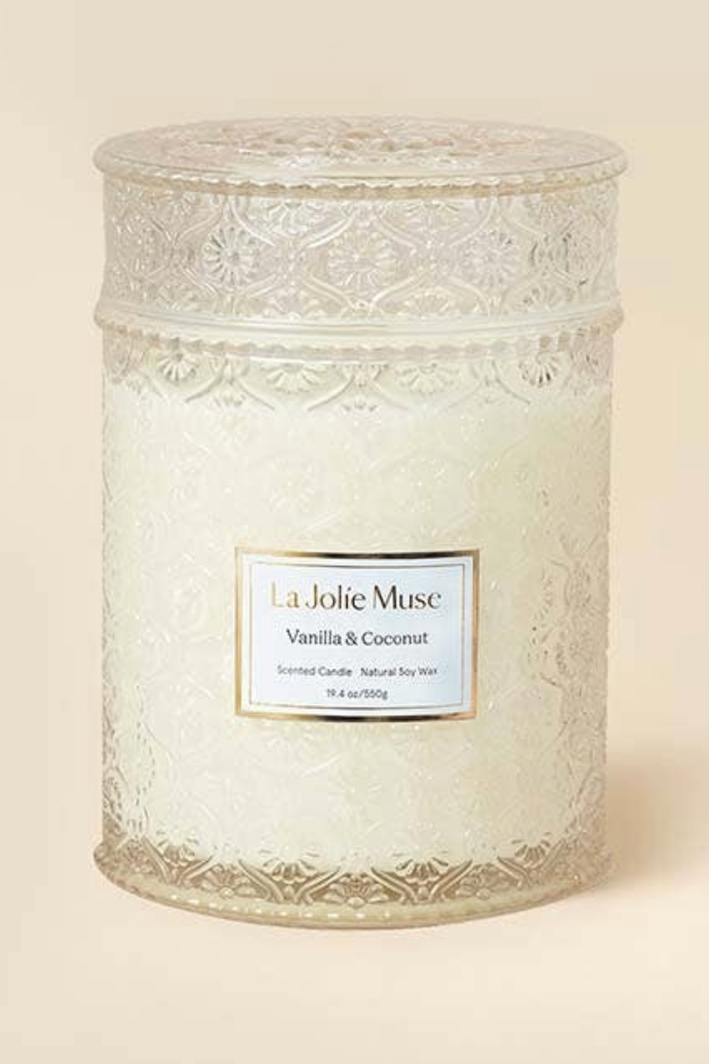 Maelyn Scented Woodwick Candle - Vanilla & Coconut