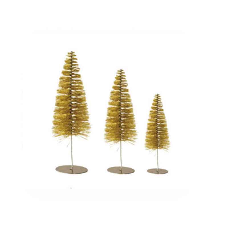 Bottle Brush Trees Set of 3