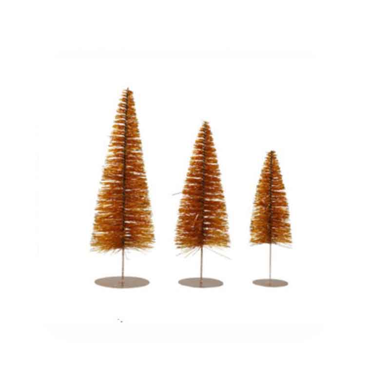 Bottle Brush Trees Set of 3