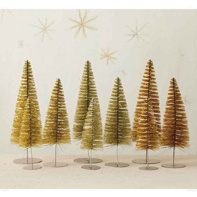 Bottle Brush Trees Set of 3