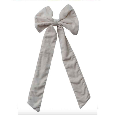 Cotton-Velvet Bow