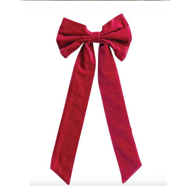 Cotton-Velvet Bow