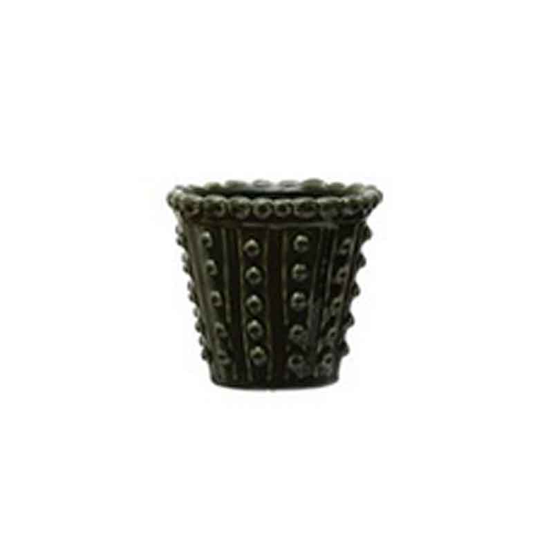 Stoneware Hobnail Planter