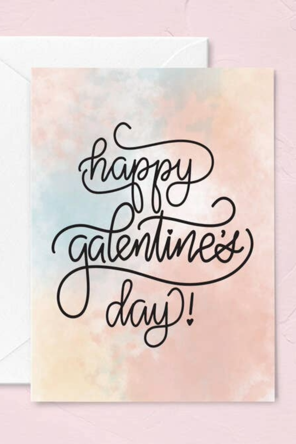 Tie-Dye Happy Galentine's Day Greeting Card
