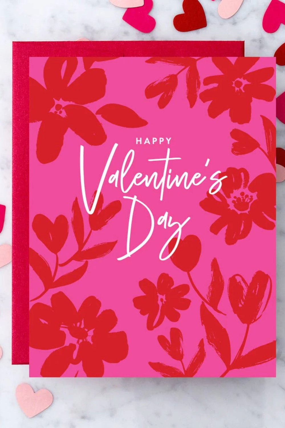 LV67 - Floral Valentine's Day Greeting Card