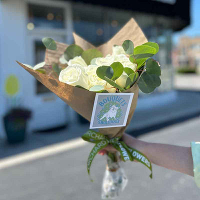 Hydrangea & Rose Handtied Bouquet