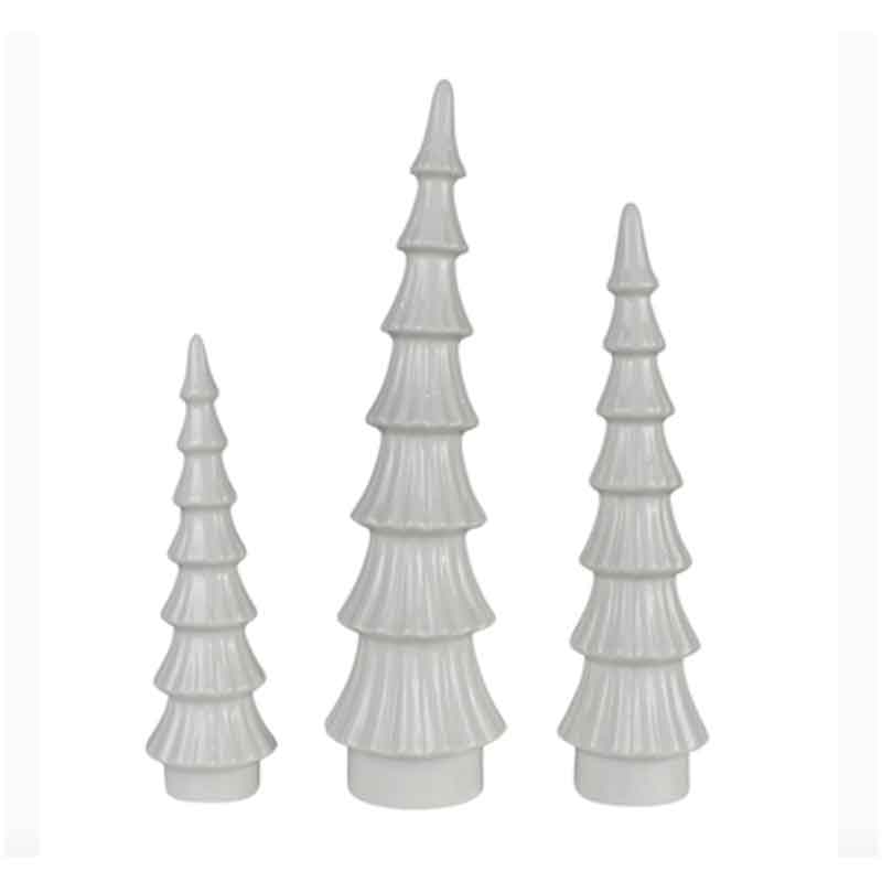 Slender Ceramic Christmas Tree Set