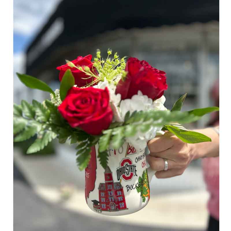 LIMITED EDITION:  The Not-A-Stanley Glass Can & Bouquet