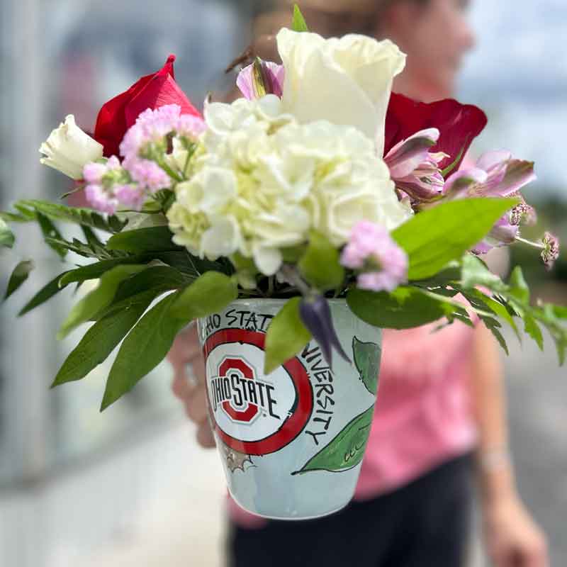 LIMITED EDITION:  The Not-A-Stanley Glass Can & Bouquet