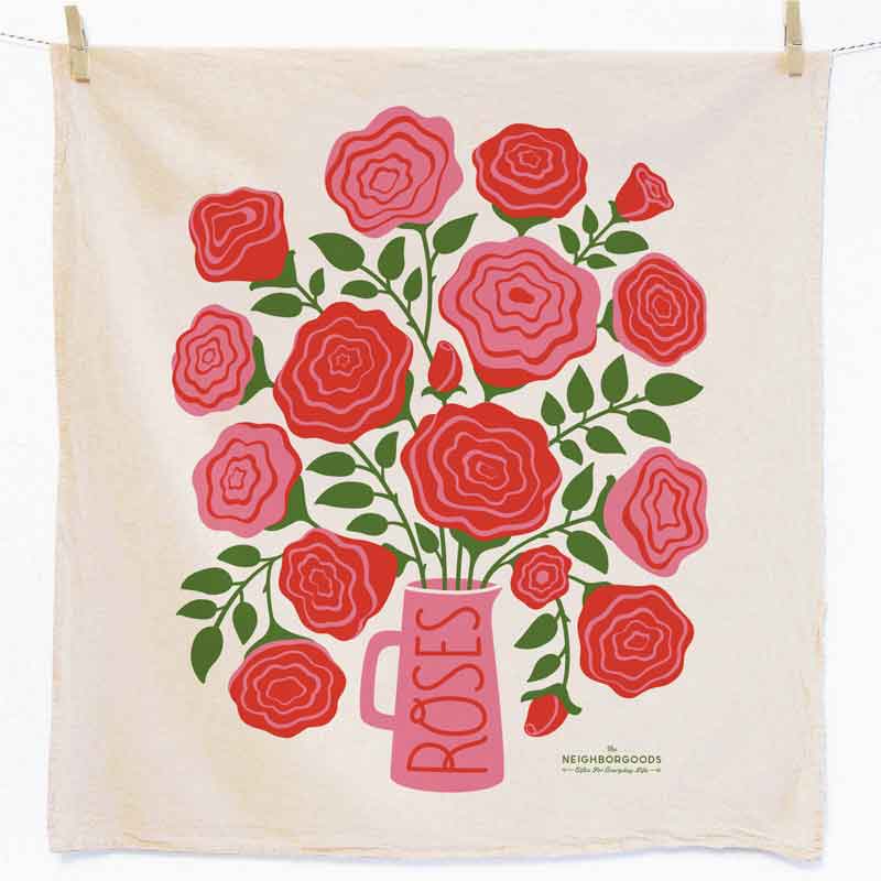 Rose Tea Towel